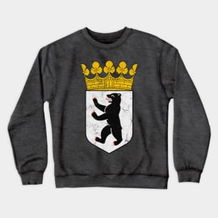 Berlin / Germany Faded Style Region Design Crewneck Sweatshirt